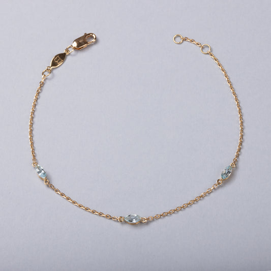 Bracelet Morning Dew Topazes Sky Blue