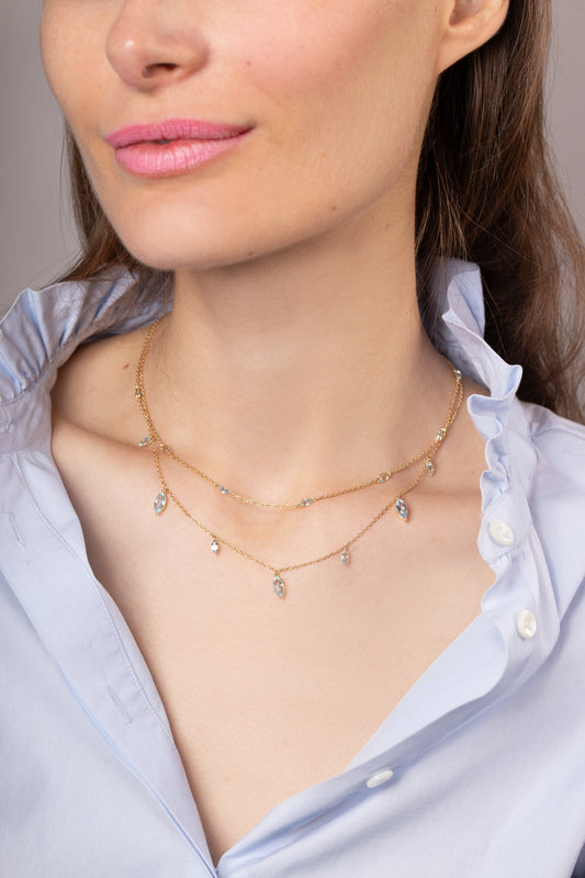 Collier Morning Dew Sky Blue